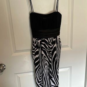 Short zebra print dress